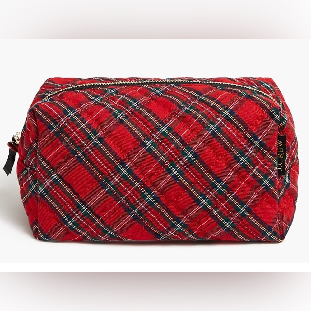 Jcrew Factory Tartan canvas pouch